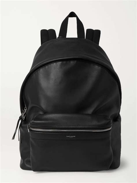 st laurent leather backpack.